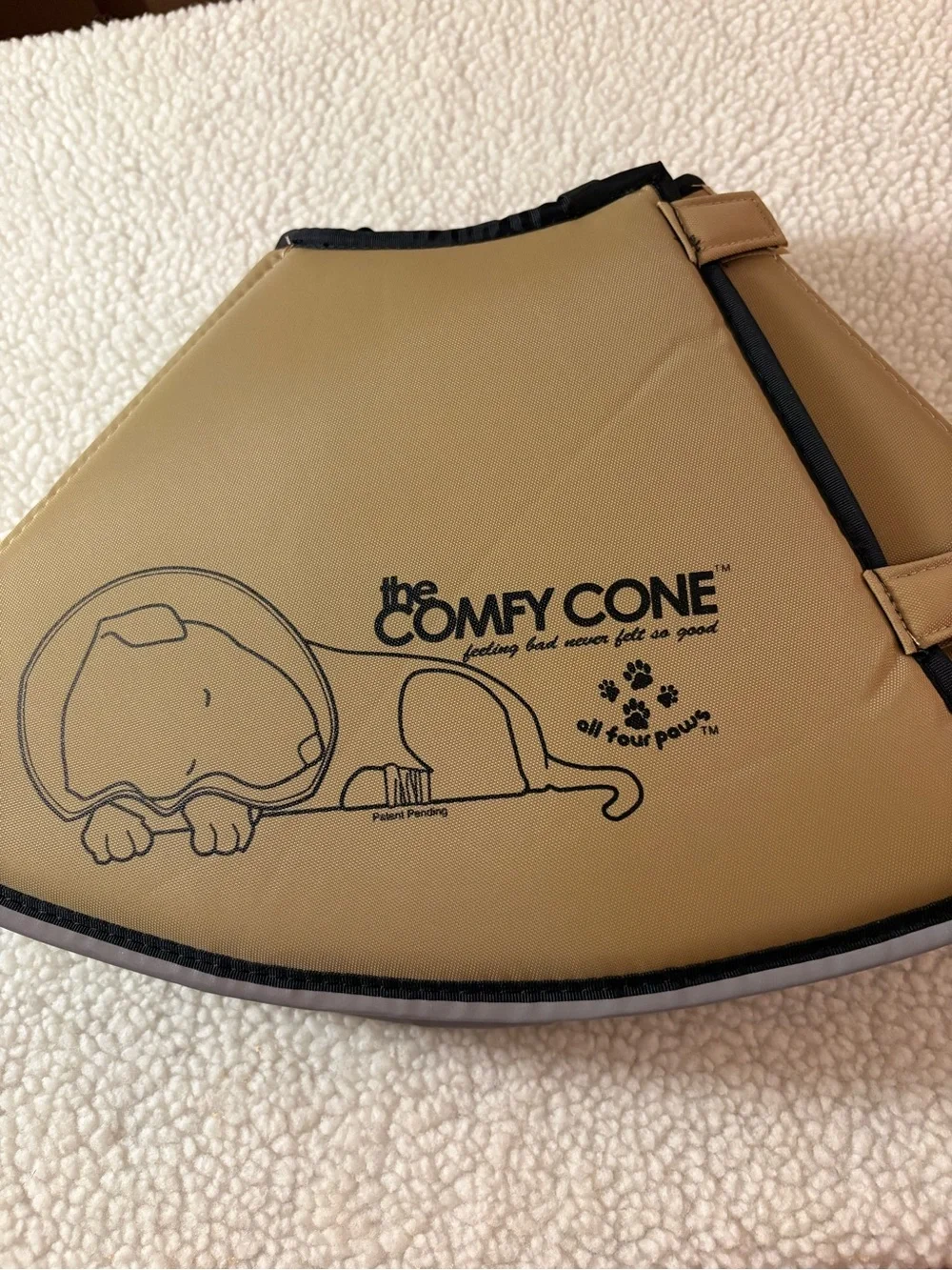 All Four Paws The Comfy Cone - Tan - Large